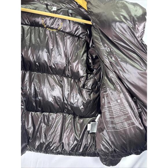 Save the Duck Brown Ishya Jacket Size M/L  Interior Coating Peeling on Lining - Picture 7 of 8